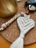 REYA's Handmade Macrame Heart keychains