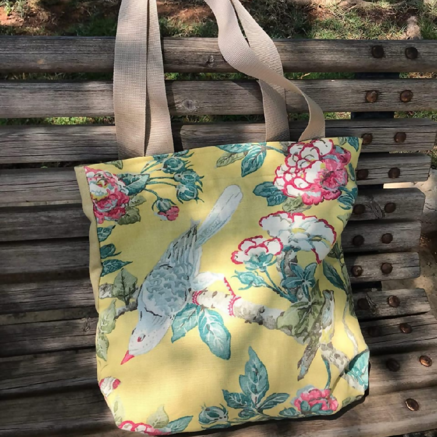 Koko Bag Birds Handmade Women's Yellow Bag