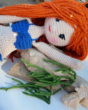 Handmade By Noha Handmade Crochet Doll Mermaid height 30 cm weight 100 g