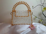 Lulua Stitches Handmade Royal Crystal Bag