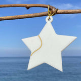 Julyana Chehab Handmade-Christmas Deco-White Star-Ready-6 cm