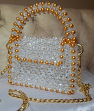 Lulua Stitches Handmade Royal Crystal Bag