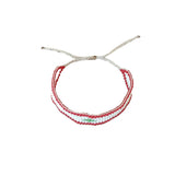 Glow By Rula Akhdar Handmade For Women Lebanese Flag Bead Bracelet