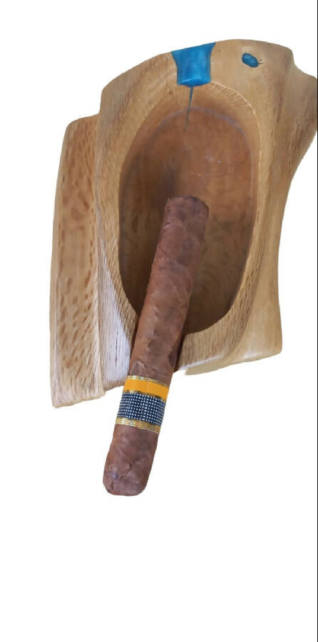 Life To Wood Resin & Oak Wood For Cigar Ashtray