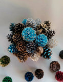 Craft Line Handmade Wooden Box of Pine Cones height 23cm, width 19cm