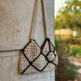 Crochet by Mona Handmade Small Bohemian Style Handbag