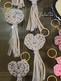 Valentina Handmade Heart Tassel Key Chain - Available in Different Colors