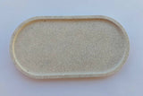 Glamour_by_Rima Handmade Oval Tray Stone Structure 0.204 kg