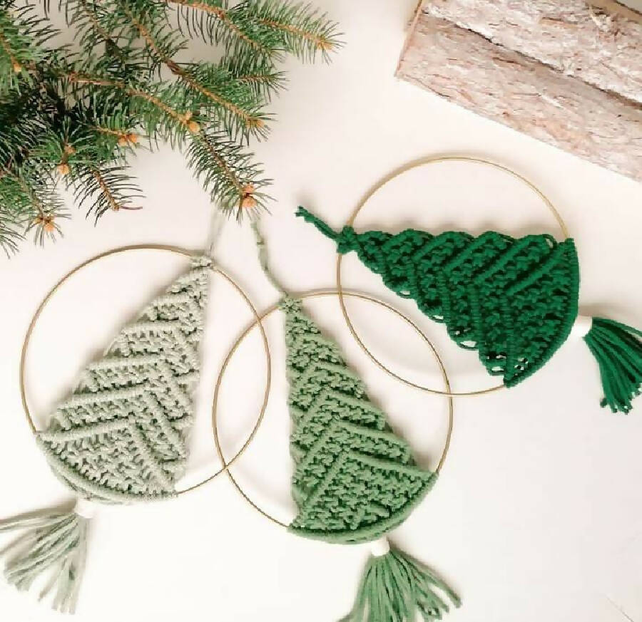 REYA's Handmade Macrame Tree Ornament