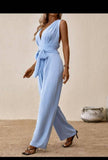 Fashion Beauty Style 7 Elegant Blue Jumpsuit