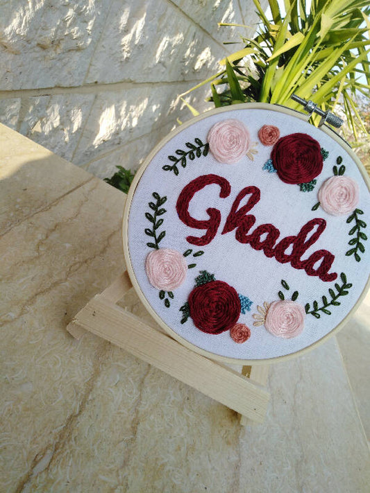 Angies Embroidery Handmade Embroidered 16cm Hoop