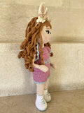 Handmade By Noha Handmade Crochet Doll Areilla Weight 90 gr Height 35 Cm