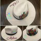 handi__made Customized Hand Painted Summer Hats For Women