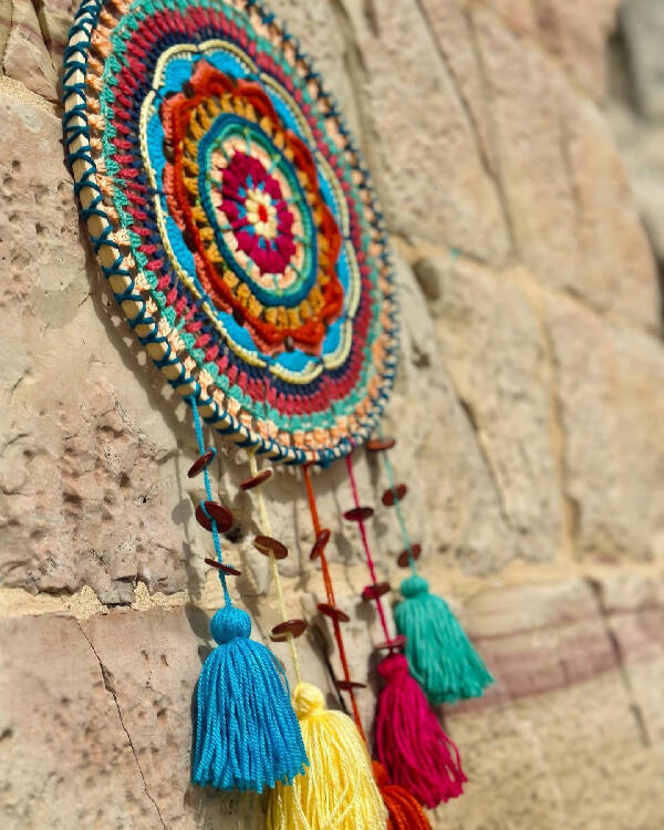 Ebrewsonara Crochet multicolor Dream Catcher