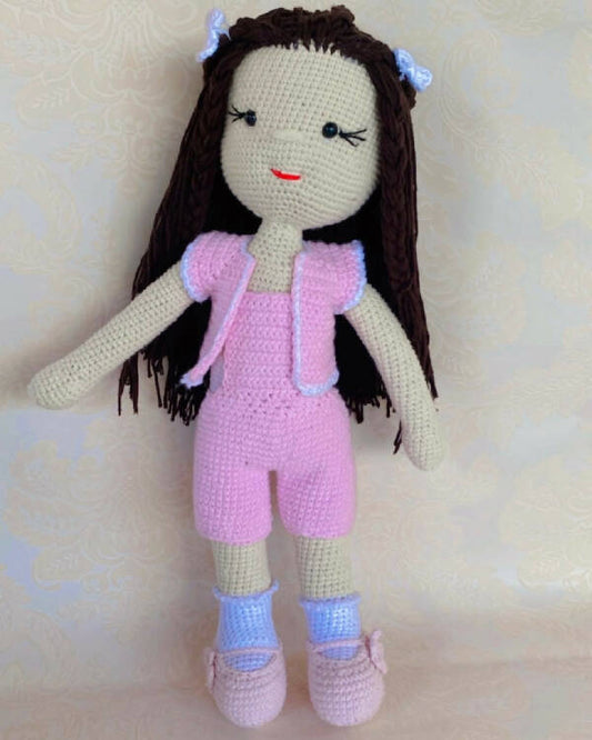 Handmade By Noha Handmade Crochet Doll lily height 40 cm weight 125 gr