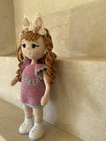 Handmade By Noha Handmade Crochet Doll Areilla Weight 90 gr Height 35 Cm