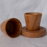 Yanart Studio Handmade Wooden Coffee Cups Set