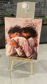 Thumbnail for Julyana Chehab Handmade Abbraccio-Ready-Painting-Printed 60cm x 70cm