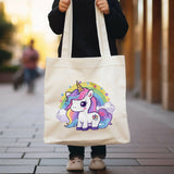 inspire.inc Unicorn Tote Bag with Optional Zipper Pouch